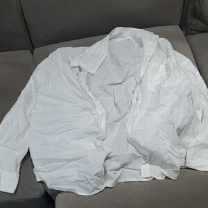 Womens White Button Up